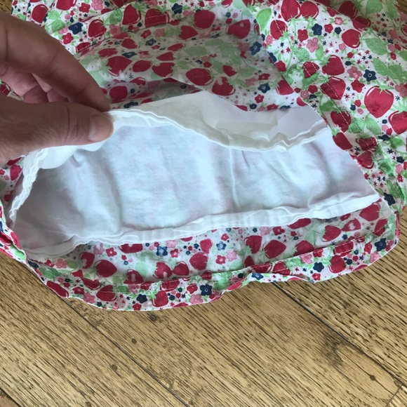 12-18 Mo Eyelet & Flwr Print Dress w Cotton Lining - Picture 3 of 4